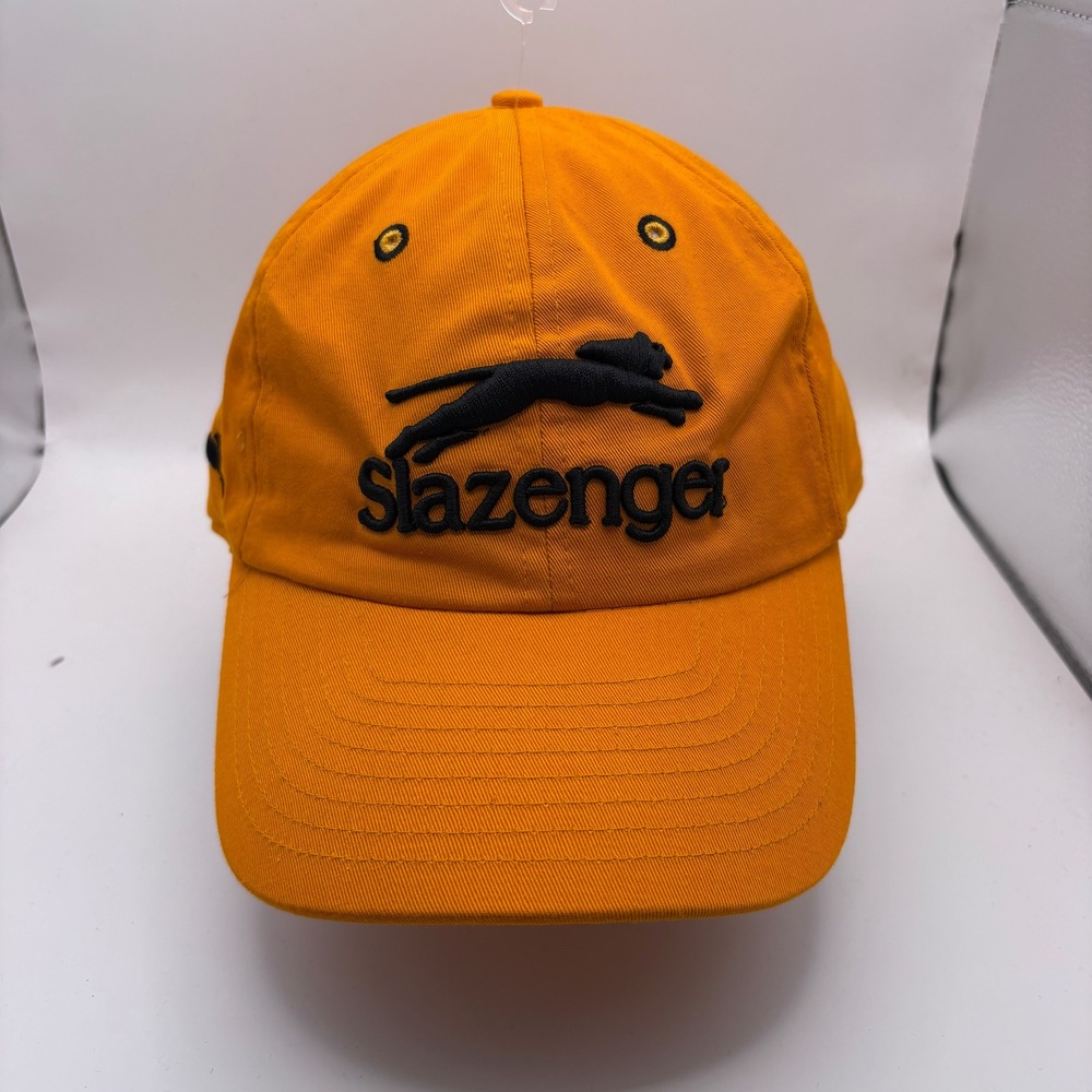 Slazenger New Era Orange Embroidered Logo Adjustable Dad Hat Baseball Cap OSFA
